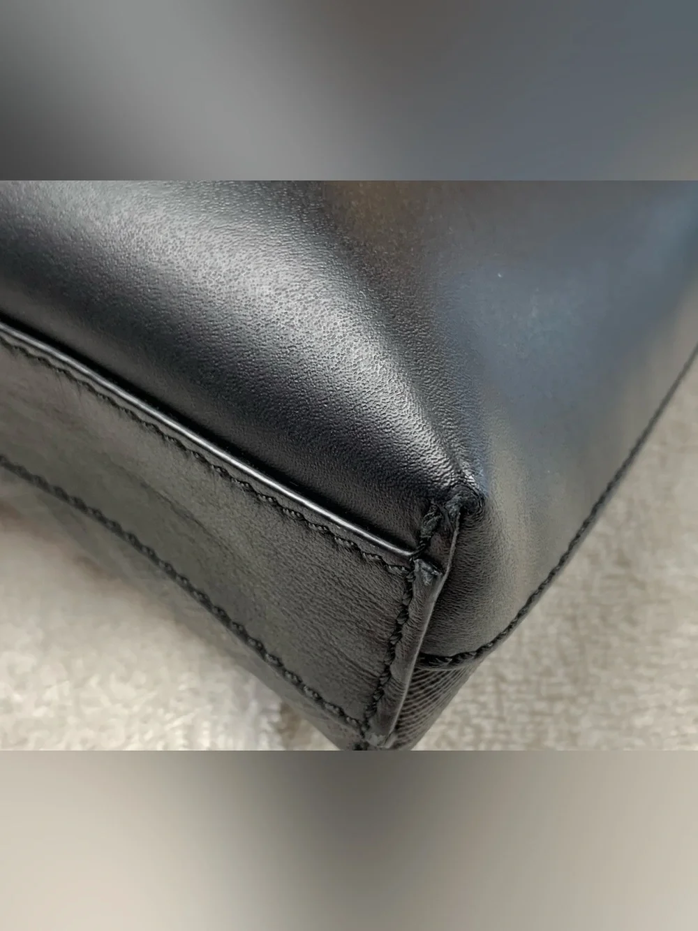 Fendi Diagonal FF Zucca Logo Black Messenger Bag